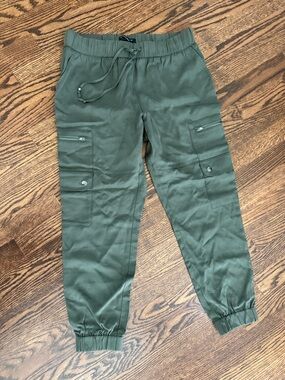 Banana Republic Olive Green cargo Drawstring Pants